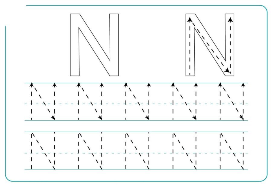 Fichas de la N mayúscula 3