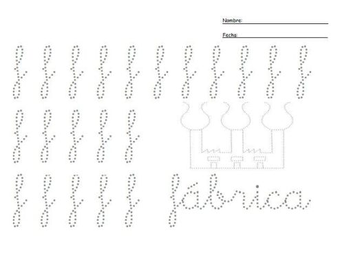 Fichas de la f minúscula 1