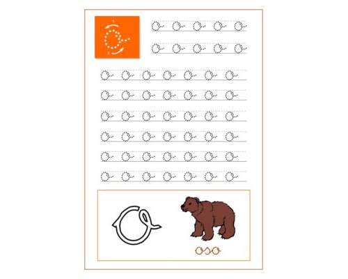 Fichas de la o minúscula 1