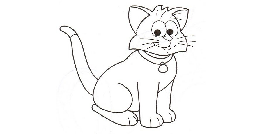 Fichas de gatos para colorear 1