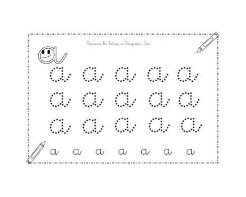 Fichas de la a minúscula 3