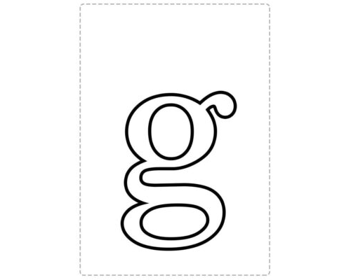 Fichas de la g minúscula 2