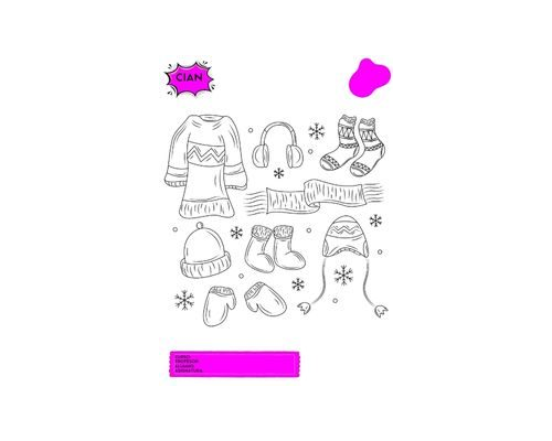 Fichas de color magenta para colorear 3