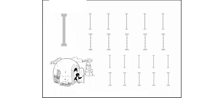 Fichas de la I mayúscula 1