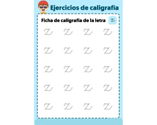 Fichas de la z minúscula 1