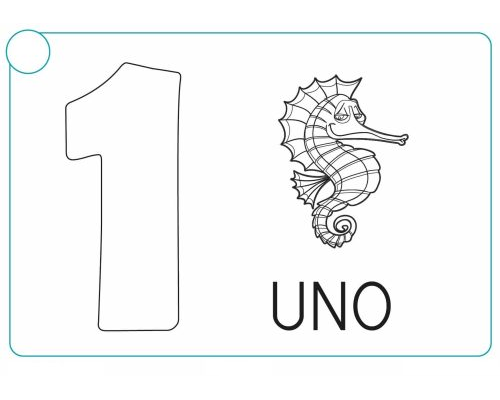 Juegos y actividades para colorear y contar el número 1 1