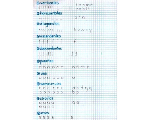 Fichas de caligrafía para adultos