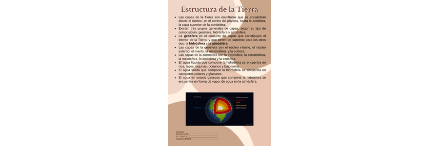 Fichas de color marrón para estudiar 1