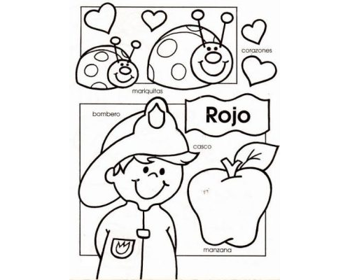 Fichas de color rojo