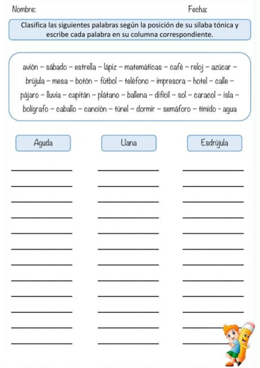 Ficha de lengua recurso 1
