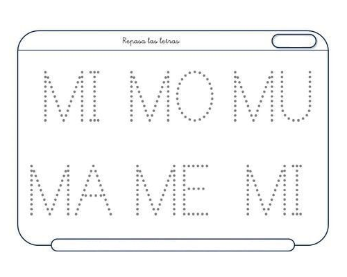 Fichas de la M mayúscula 1