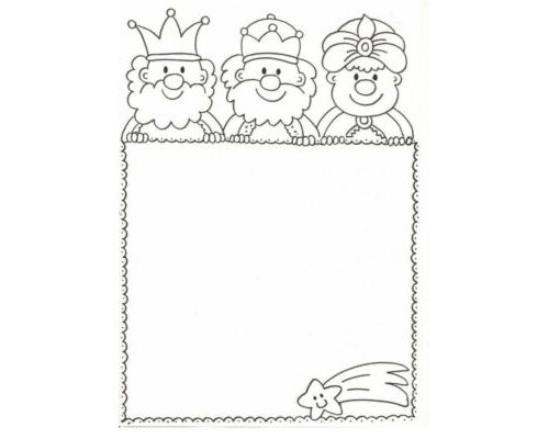 Ficha de Reyes Magos Colorear 2