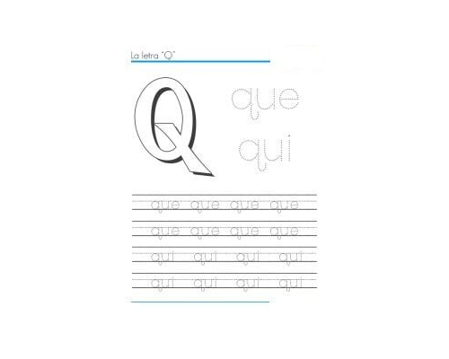 fichas de la Q para imprimir 2