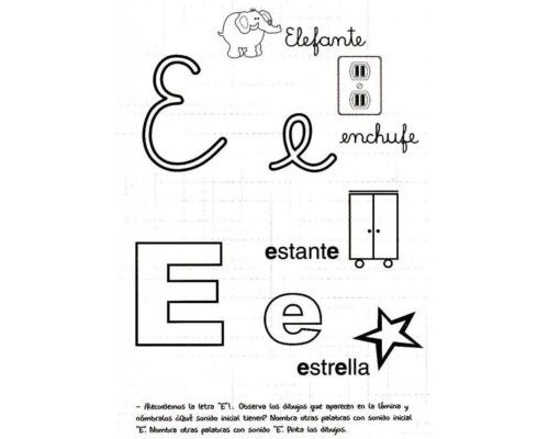 Fichas de la E