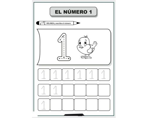 Ejercicios prácticos de escritura y reconocimiento del número 3