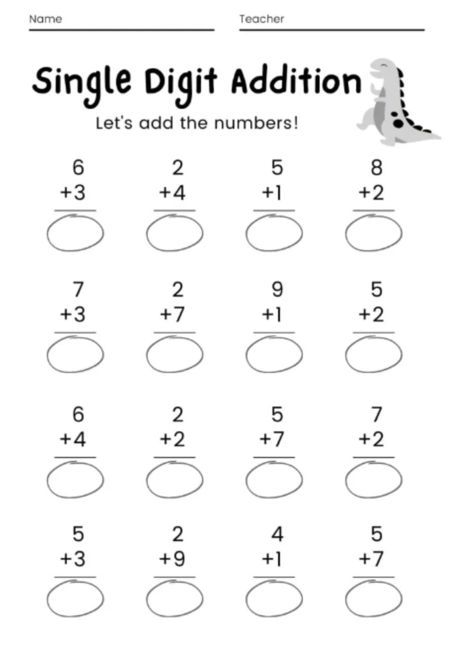 Fichas de Matemáticas 2 Primaria en Ingles 1