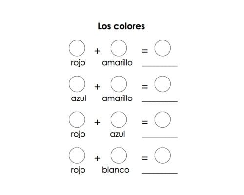 Fichas de colores primarios