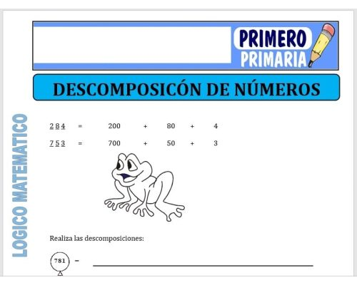 Utilidad de la ficha descomposicion de numeros en el aula 3