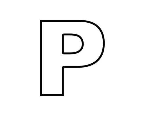 fichas de P mayúscula 3