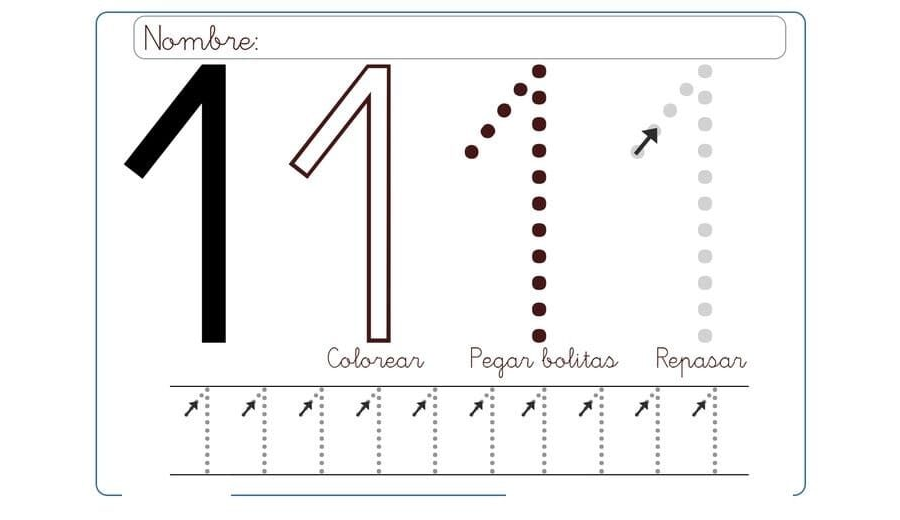 Desarrollo de habilidades de conteo y grafomotricidad 2