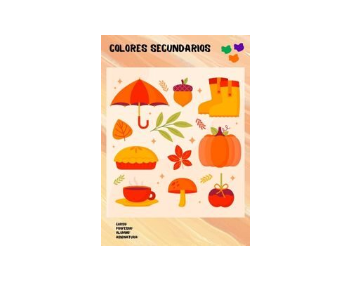 Fichas de colores secundarios para imprimir 3