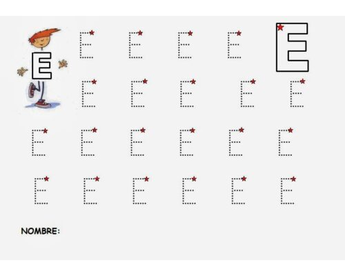 Fichas de la E mayúscula 3