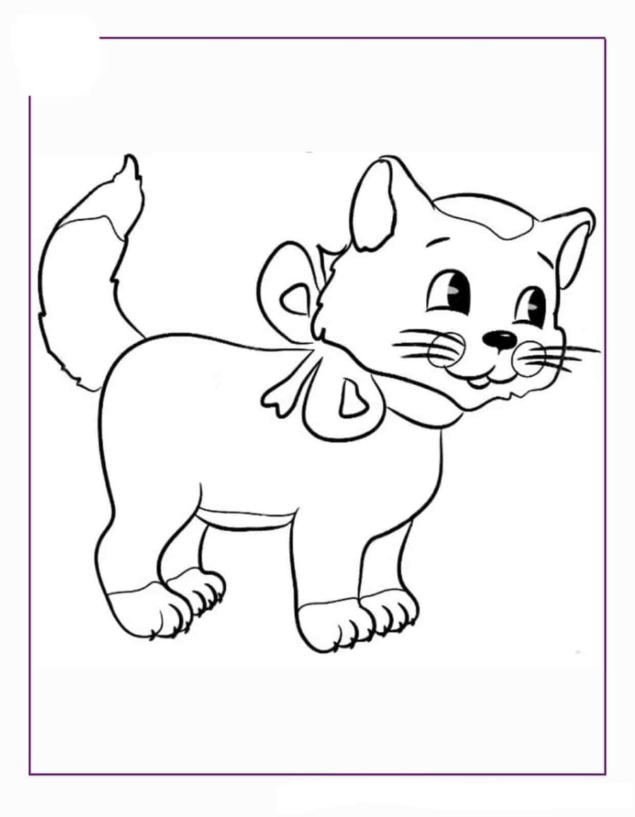 Fichas de gatos para colorear 2