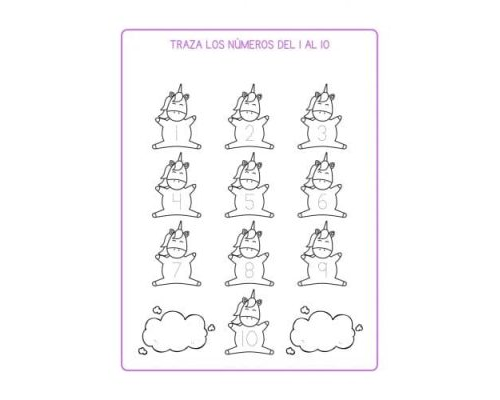 Fichas de unicornios para estudiar 1