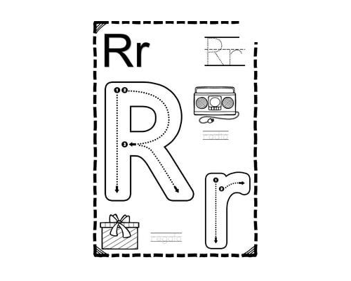 fichas de la R mayúscula 3