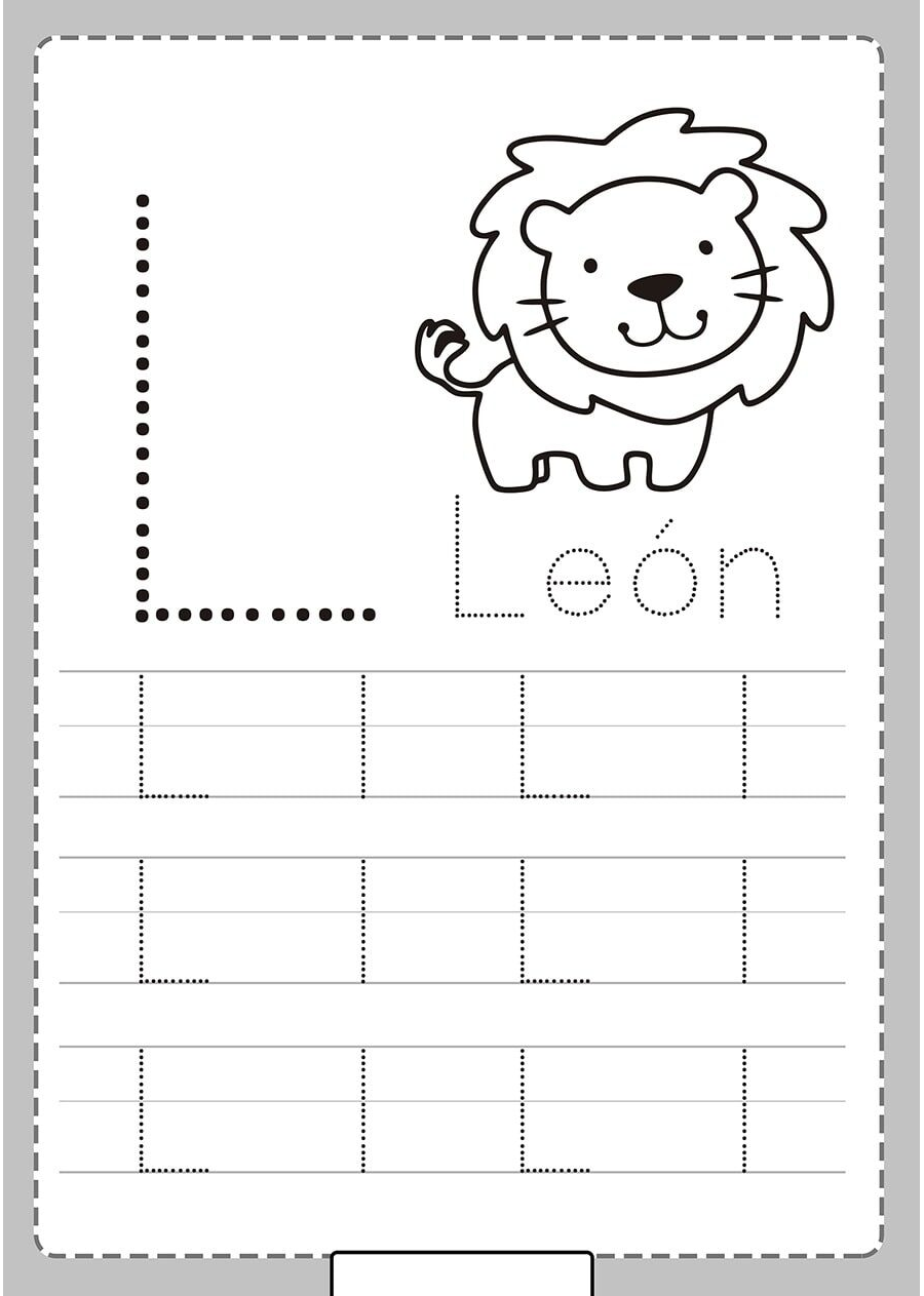 Fichas de la "L" mayúscula 1