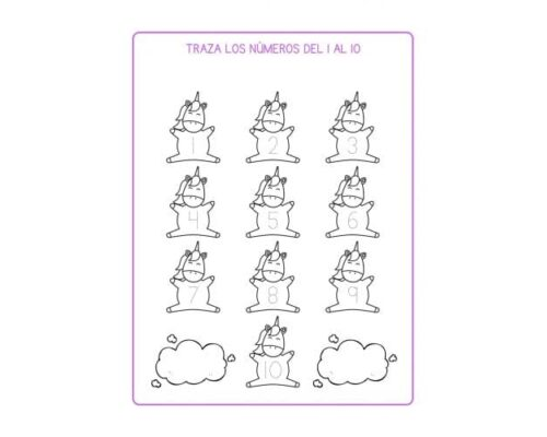 Fichas de unicornios para estudiar 1