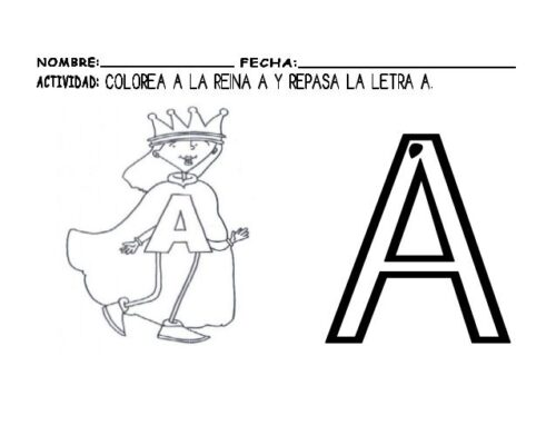 Fichas de la A mayúscula 1