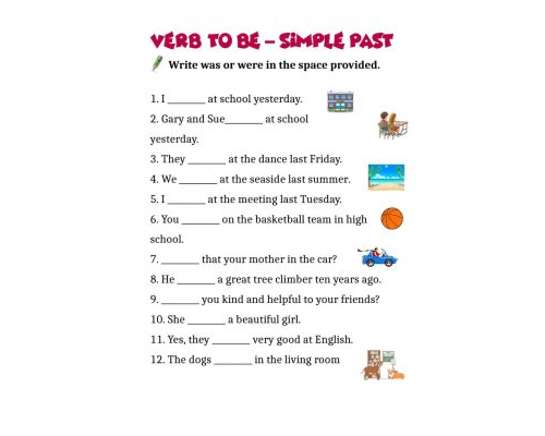 Fichas interactivas para practicar el pasado simple 3