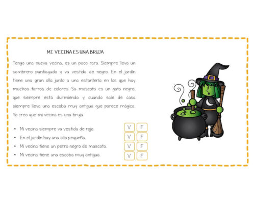 ficha halloween comprensión lectora 3