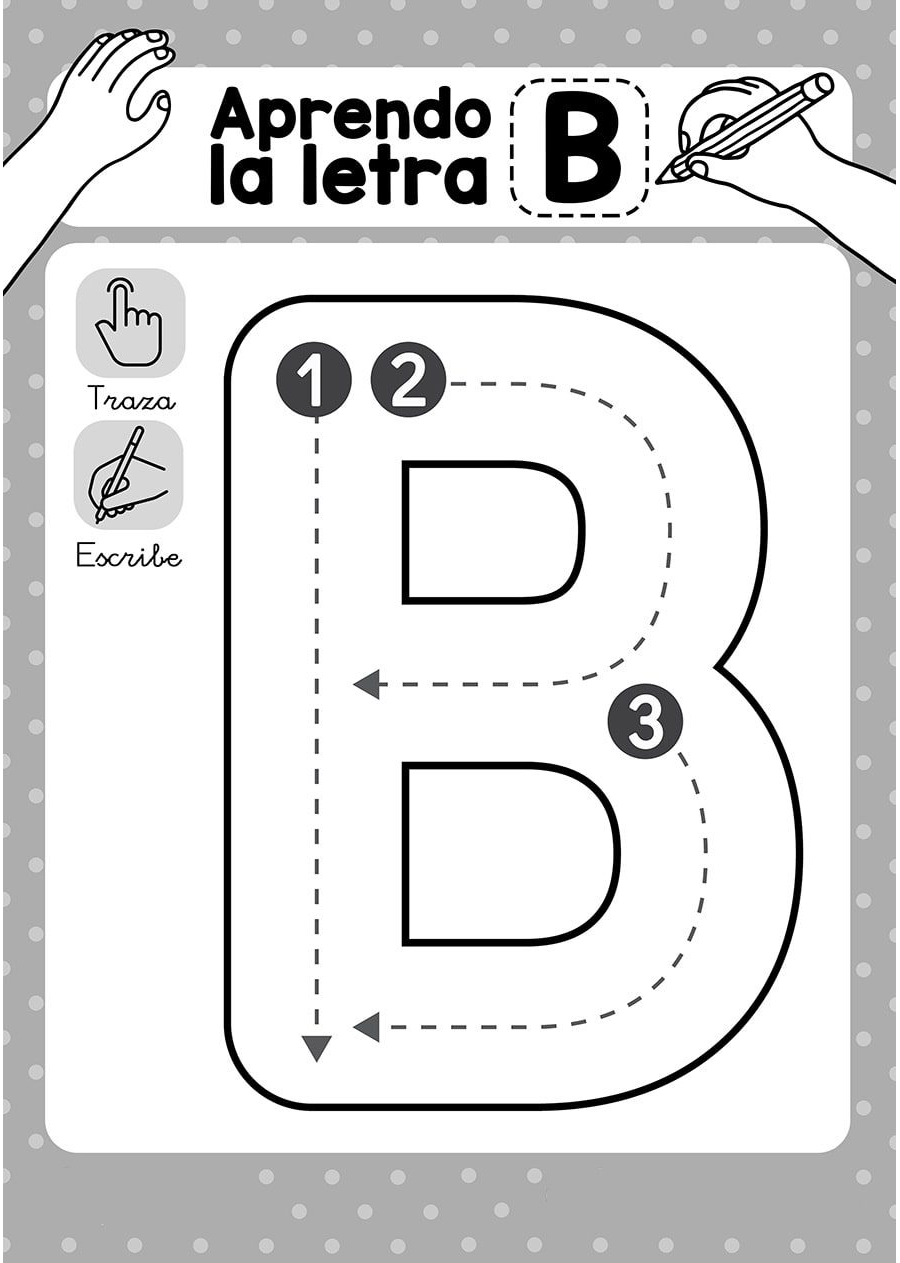 Fichas de la B mayúscula 1