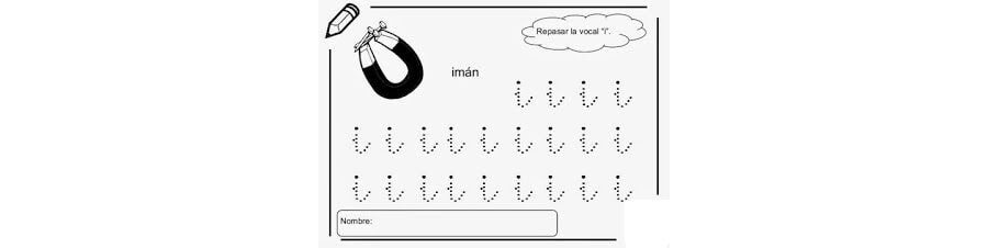 Fichas de la i minúscula 3