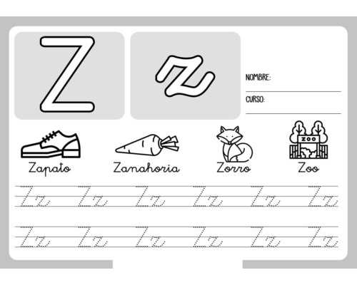 Fichas de la z minúscula 2