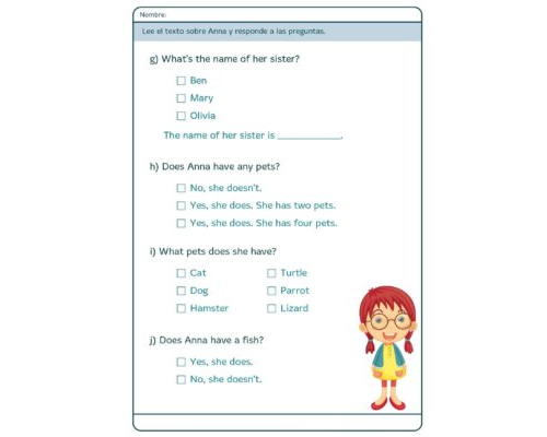 Fomento de la comprensión lectora en inglés a través de las fichas 3