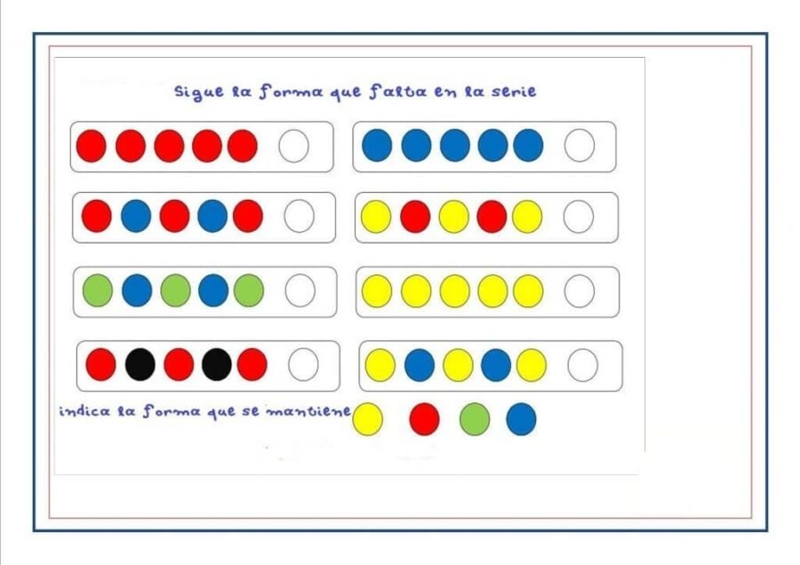 Fichas de colores específicas para agrupamiento y resolución de problemas 2