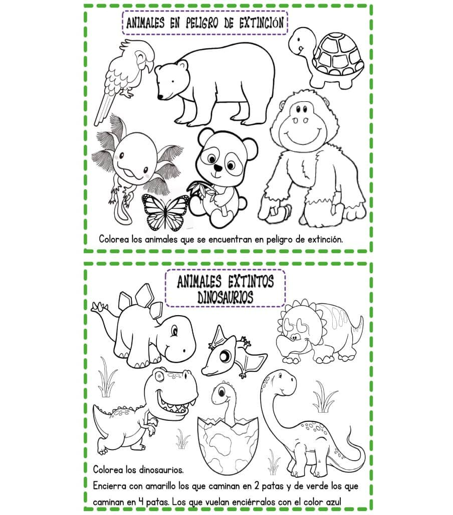 Actividades para colorear y aprender sobre animales 3