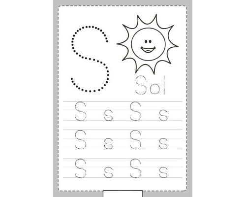 Fichas de la S mayúscula 1