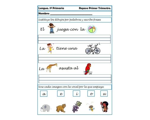 Relación de las fichas con la lecto-escritura y lógico-matemática 1
