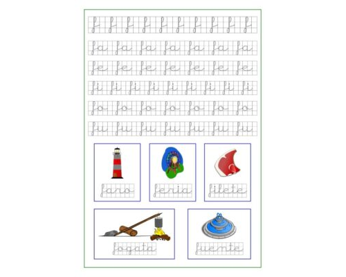Fichas de la f minúscula 2