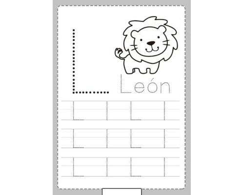 Fichas de la "L" mayúscula 1