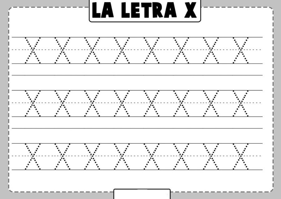 Ficha de la X mayúscula 1