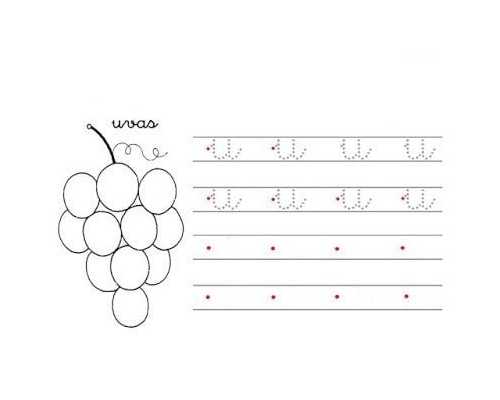 Fichas de la u minúscula 1