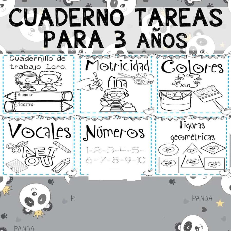 Cuaderno de actividades en PDF para niños de 2 y 3 años 1