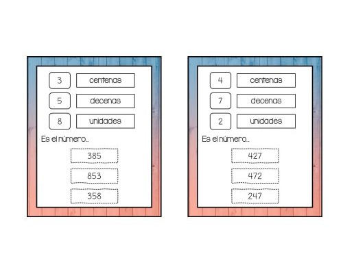 Tablas y herramientas de referencia para descomponer números más grandes 1