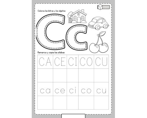 Fichas de la C mayúscula 3