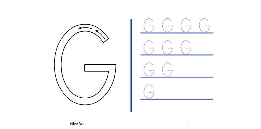 Fichas de la G mayúscula 2